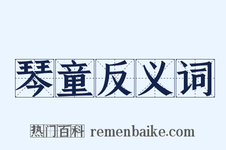 琴童反义词是什么意思的图片